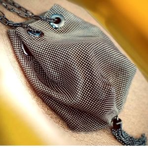 Whiting and Davis mesh Bucket bag 50% off!